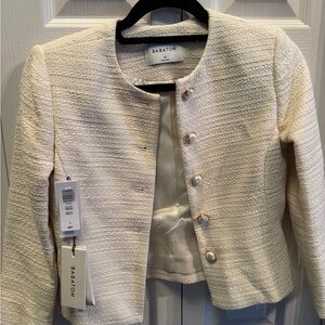 Babaton Cream Textured Women's Jacket